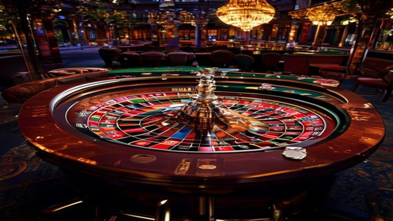Bàn Roulette châu Âu 37 ô với bảng đặt cược trong và cược ngoài